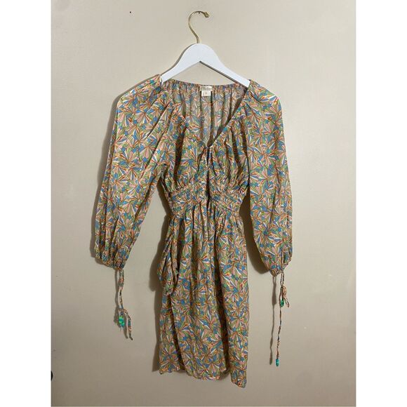 Shoshanna Women’s Multicolored 3/4 Sleeve Geometric Print Mini Dress sz XS - Picture 6 of 7